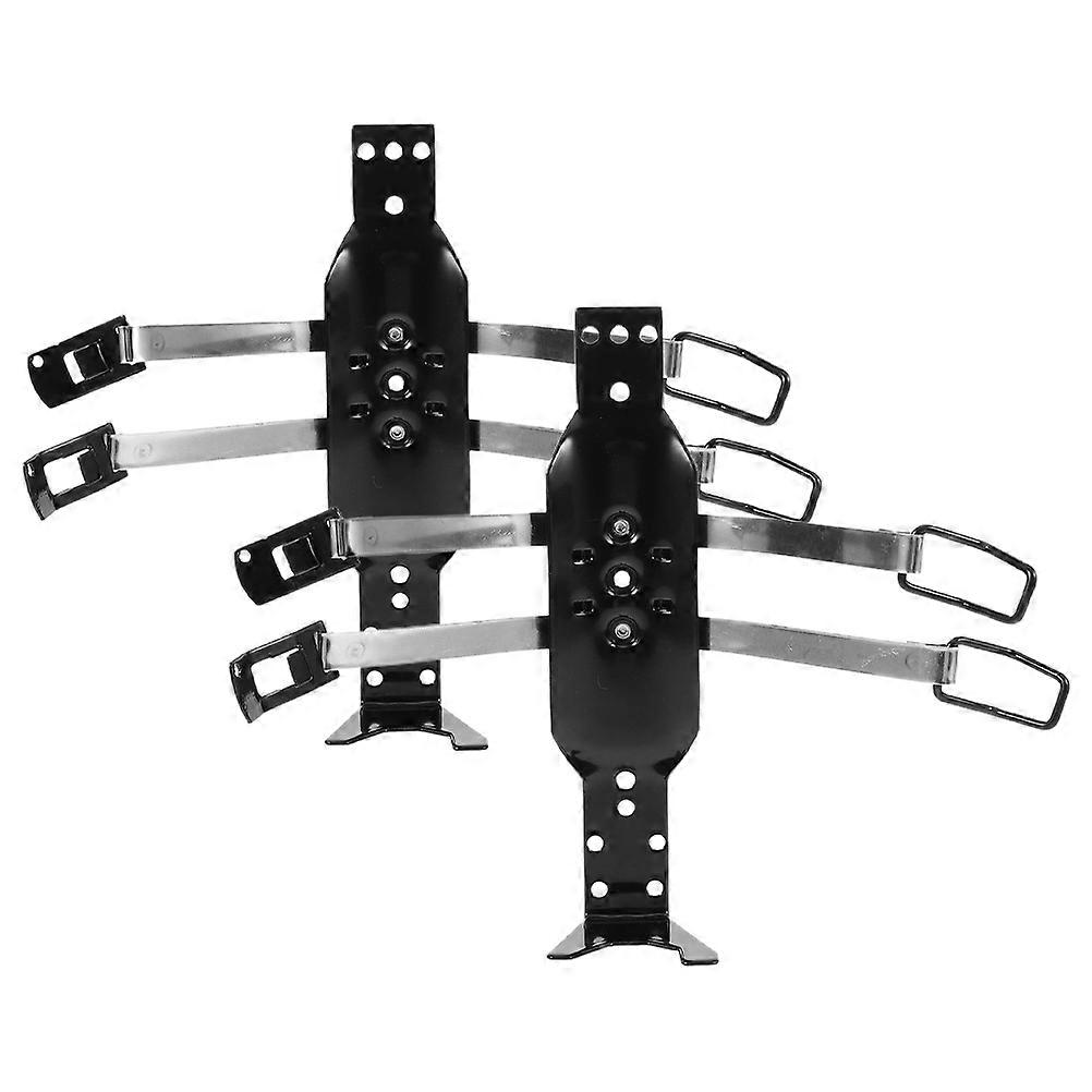Wall Mount Fire Extinguisher Stand Bracket 8 Pcs Rectangular Holder For Boat Emergency Situations Black