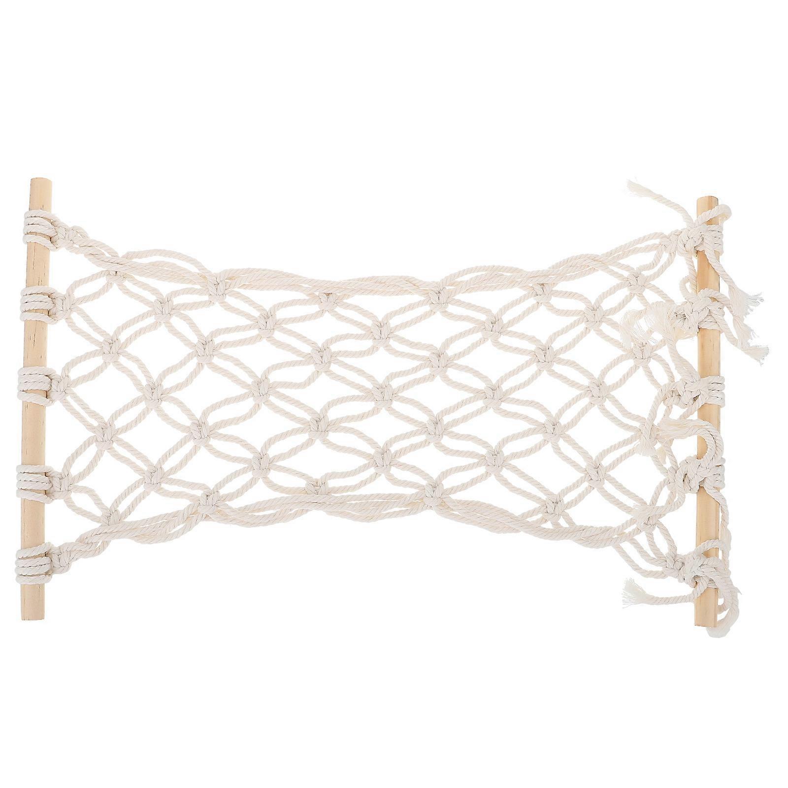 White Fruit Hammock Cotton Rope Hammock for Hanging Storage 3Pcs