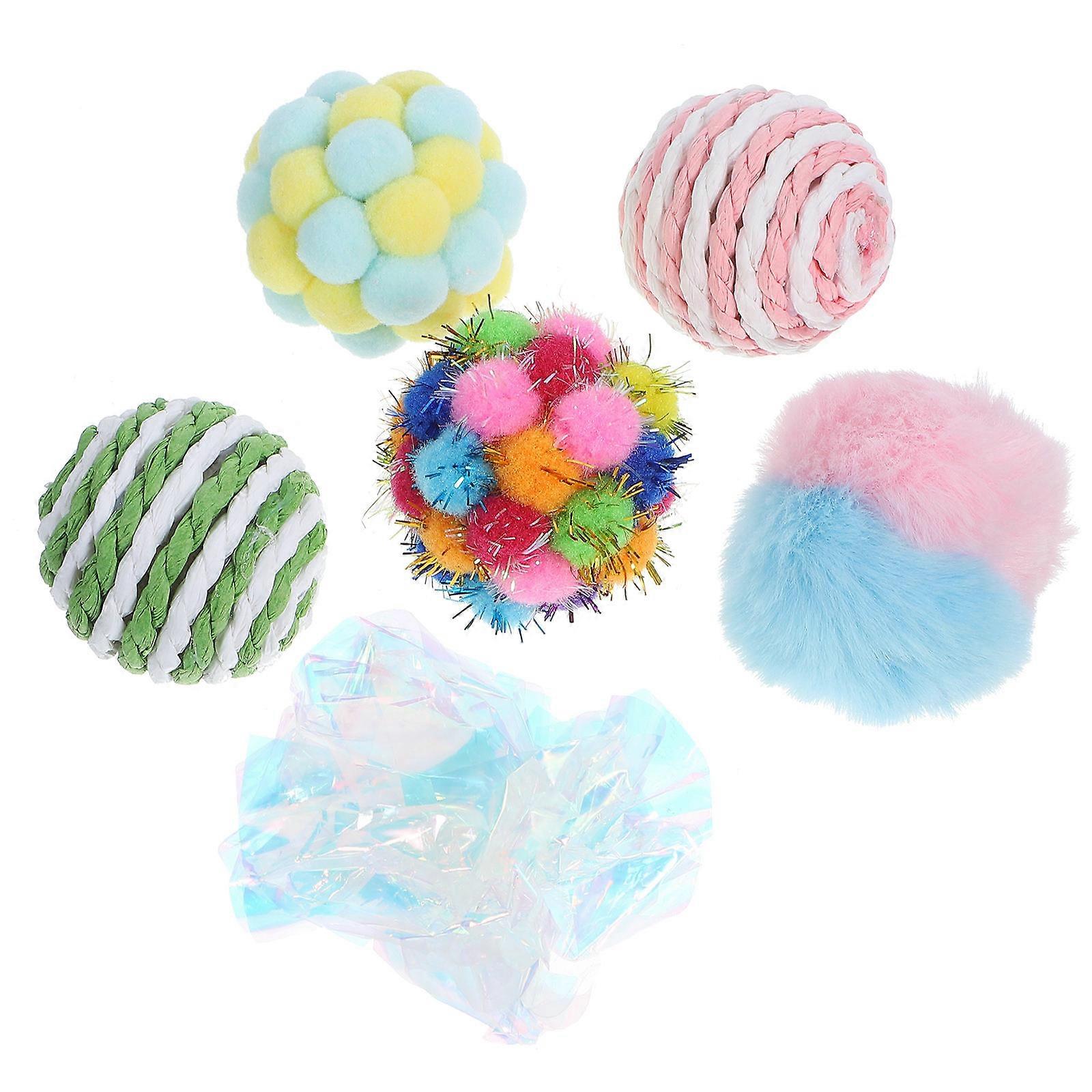 Soft Quiet Cat Interactive Balls Offering Engaging Indoor Play For Pet Owners To Encourage Healthy Exercise In 24Pcs