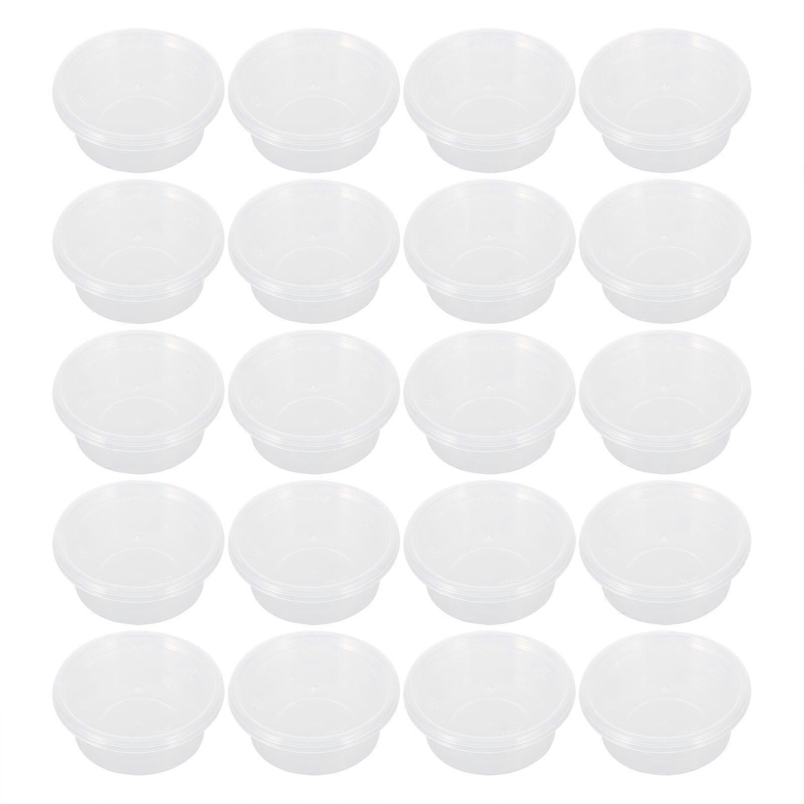 Plastic Storage Box Freezer Containers General Users Transparent 7.5X7.5CM Sealing Effect 100 Sets
