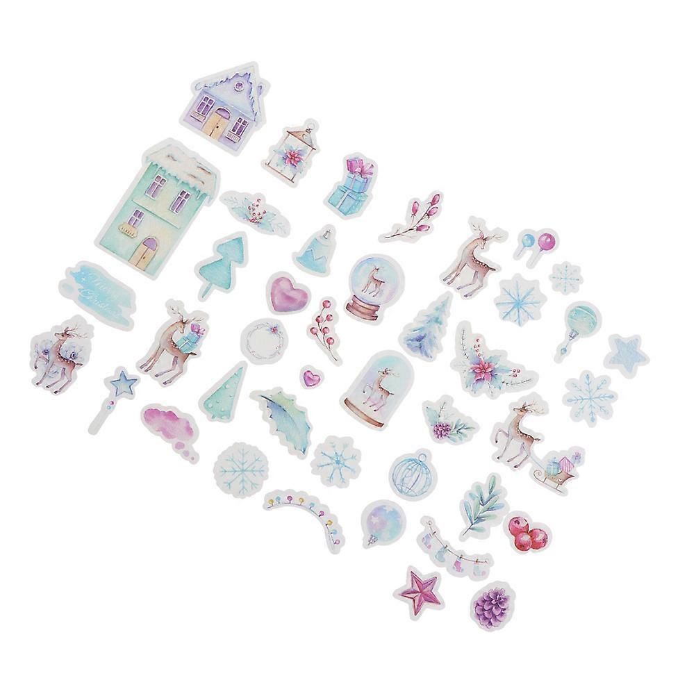 Scrapbook Accessories Deer Washi Stickers Christmas Classroom Use Craft Projects Decorative Stickers 120Pcs 3Pack