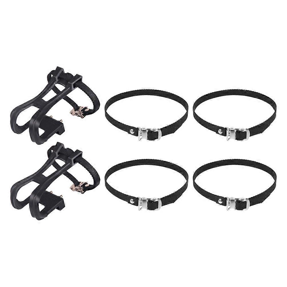 Professional Bike Pedal Strap for Secure Fit 2Sets Wear-Resistant Clips