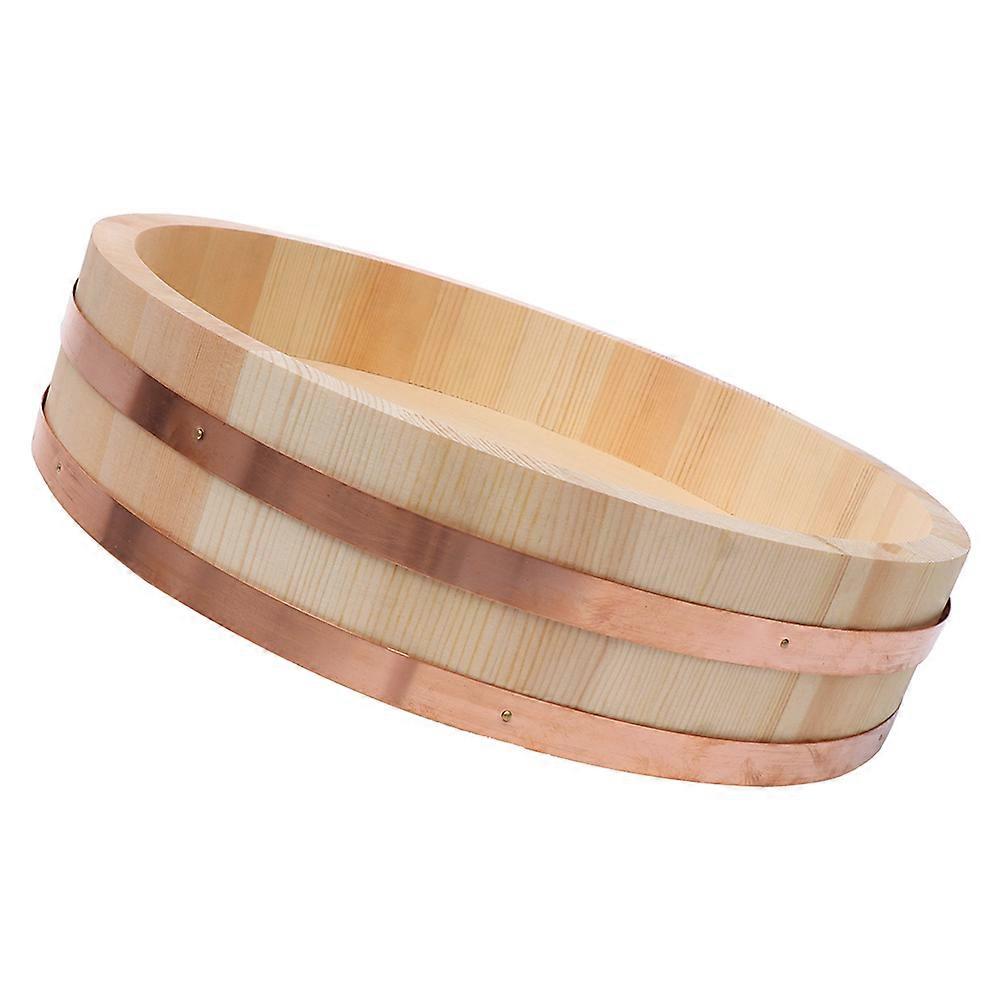Wooden Rice Mixing Bowl for Kitchen Use 2Pcs Assorted Color