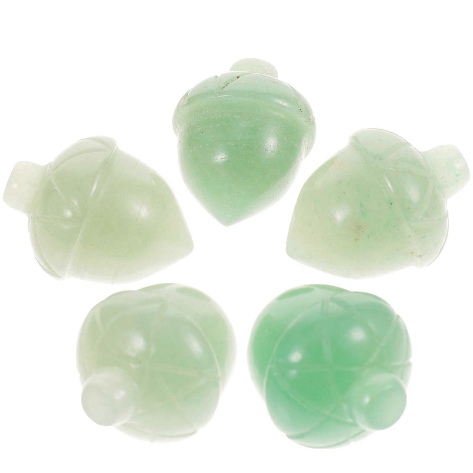 Green Natural Jade Pine Cone Ornaments for Decor 25Pcs Mini Pinecone Adornments