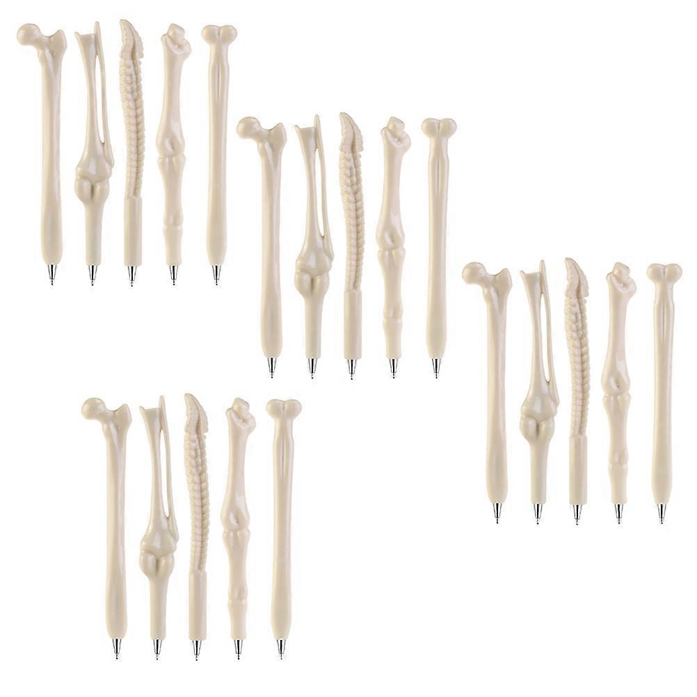 Students Writing Pens Bone Shape for Writing Use with 120Pcs White Pens