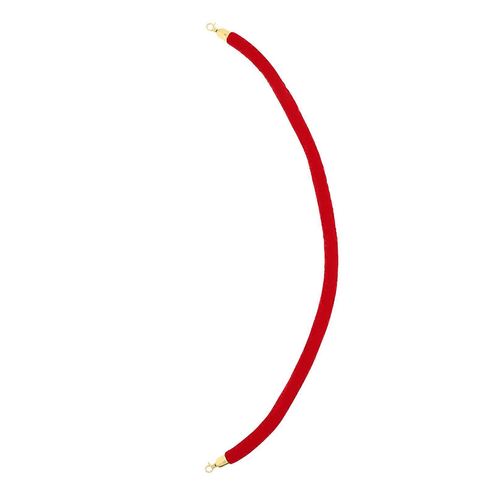 Barrier Rope 1.5m Red Lint Rope Suitable Theater Bank And Hotel Elegant Style 1Pcs
