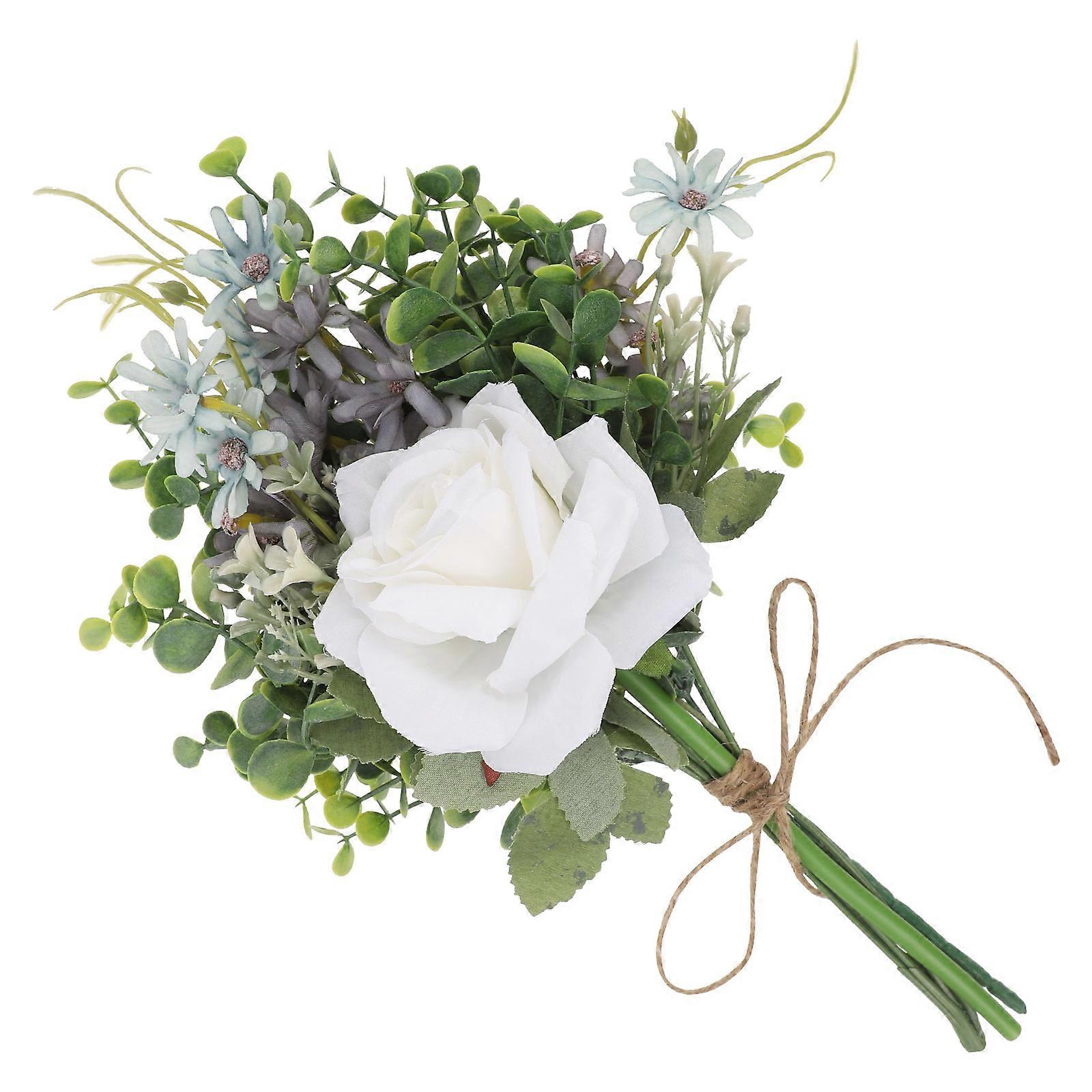 Artificial Flowers Bridal Bouquet Table Centerpiece Home Decoration Multi Material 1Pack