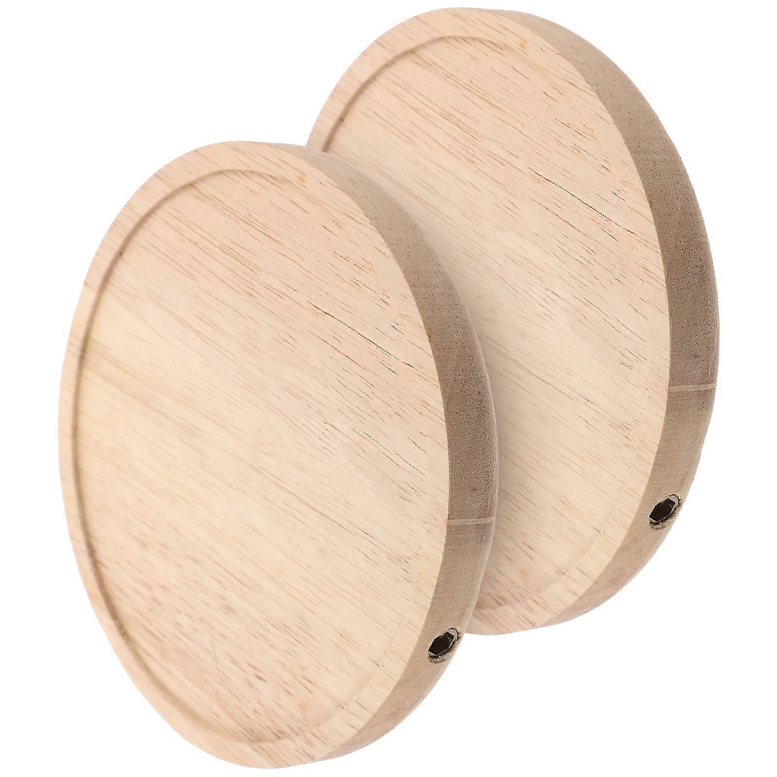 8 Pcs Round Wooden Floating Shelf Wall-mounted Storage Solution For Home Decor Simple Light