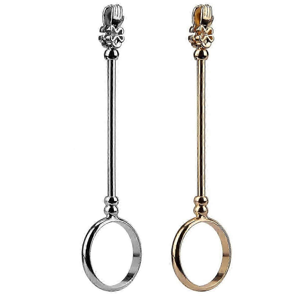 2025 Latest Model 2pcs Cigarette Holder Ring - Imitation Gold Silver