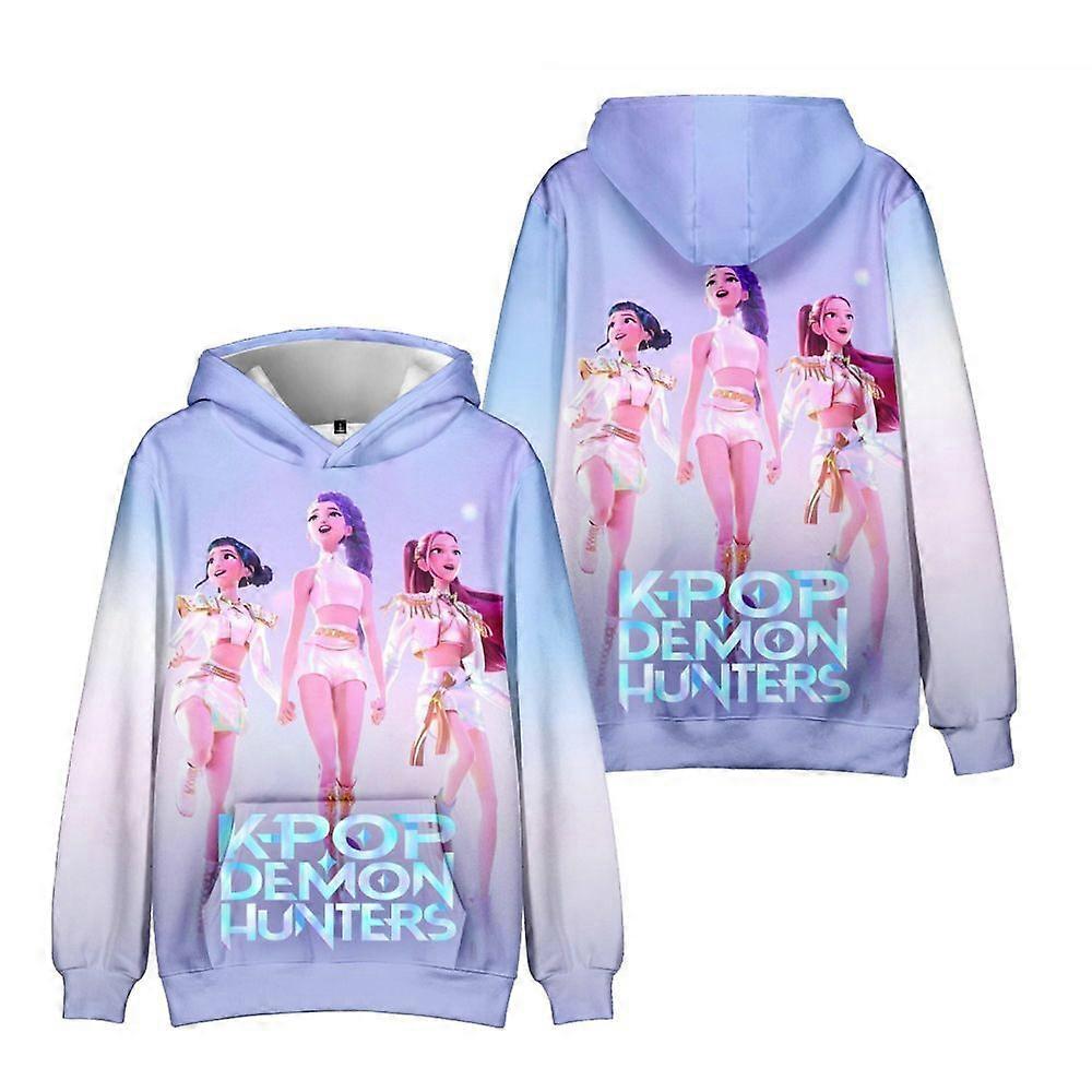 Moletom com capuz KPop Demon Hunters com estampa 3D 01 _a