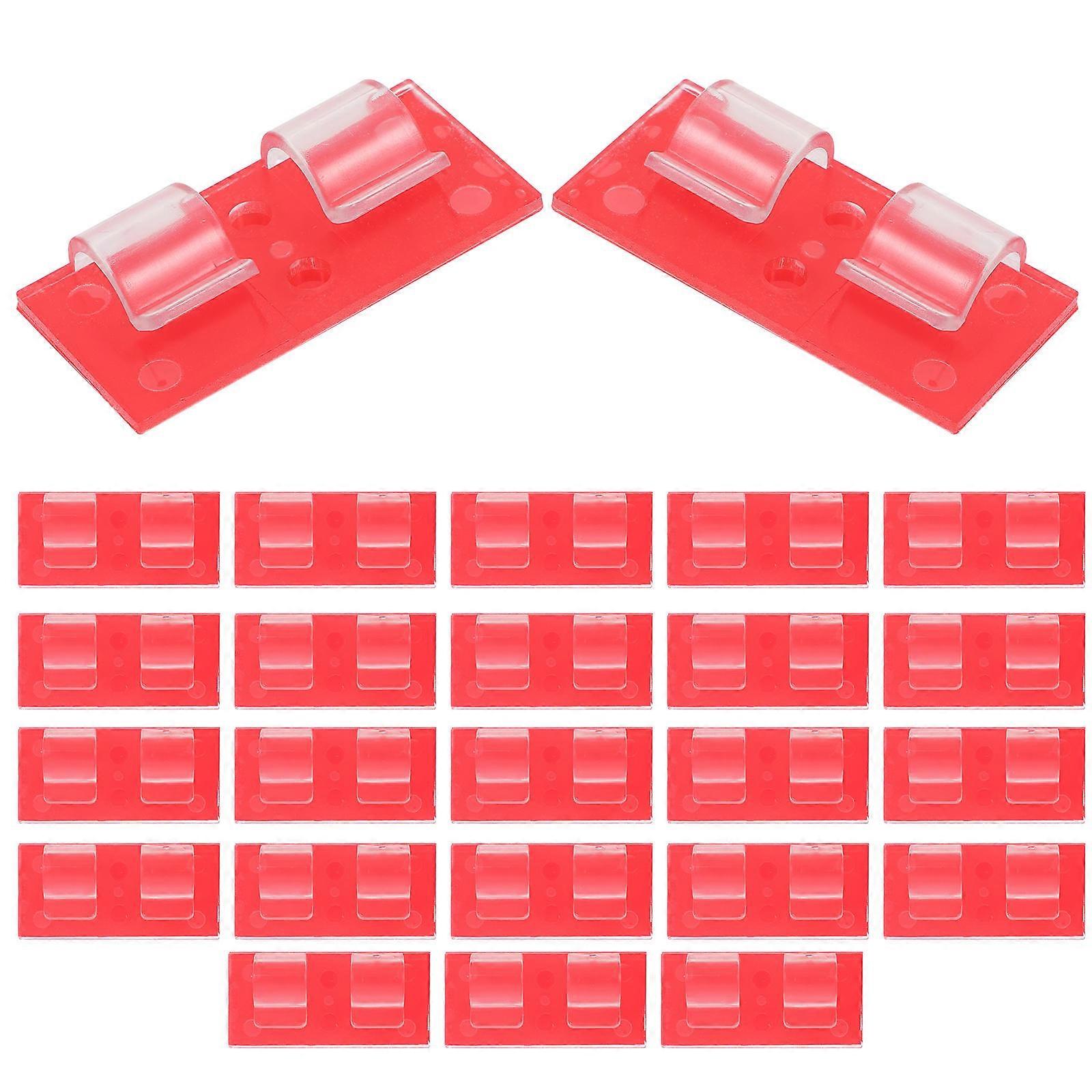 Cable Clip for Light Strip Wire Organizer Holder Adhesive 75Pcs Red