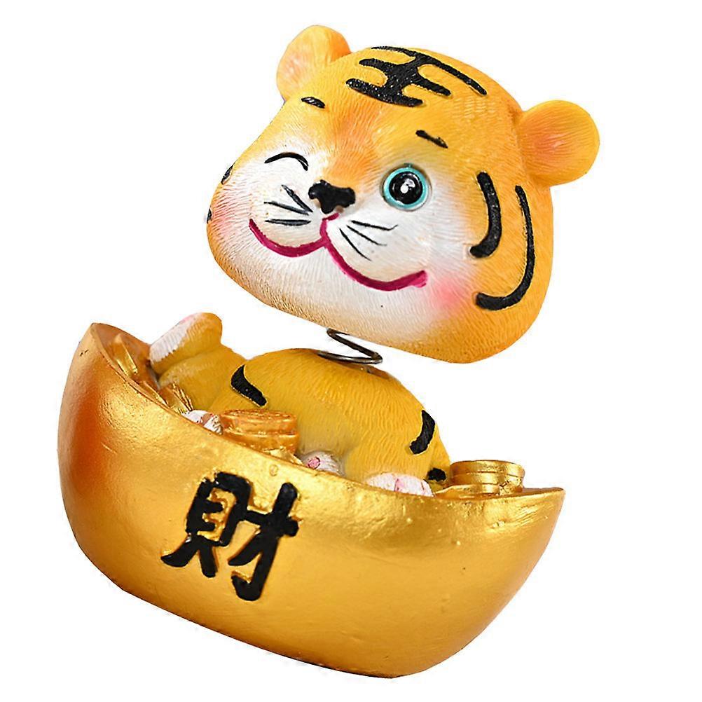 Resin Craft Tiger Decoration for Desktop Use 1Pcs Figurine