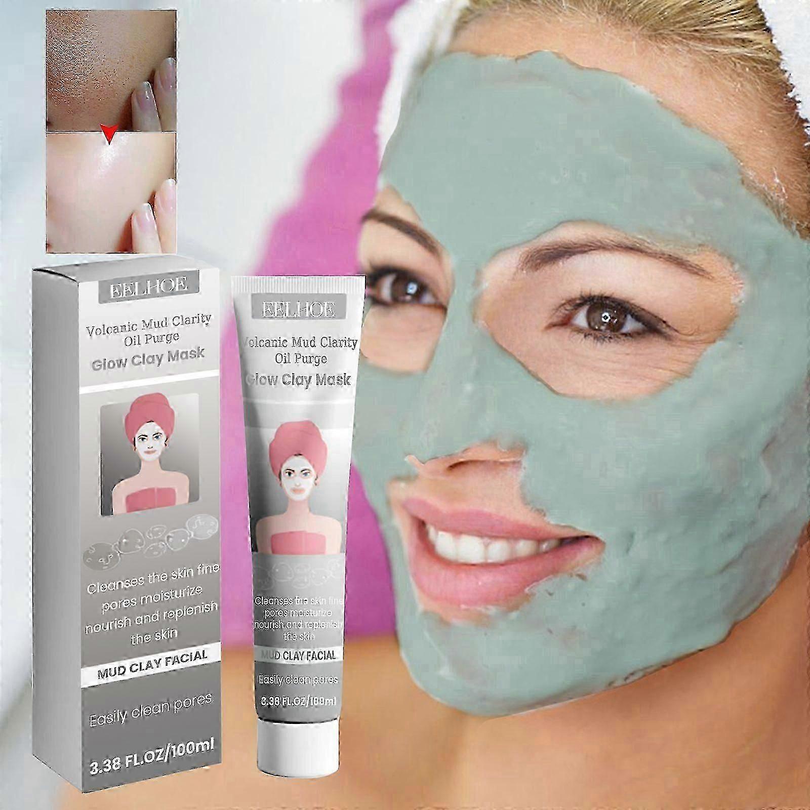 Volcanic Mud Clay Mask - Deep Cleansing, Blackhead Removal, Firming & Moisturizing 100ml