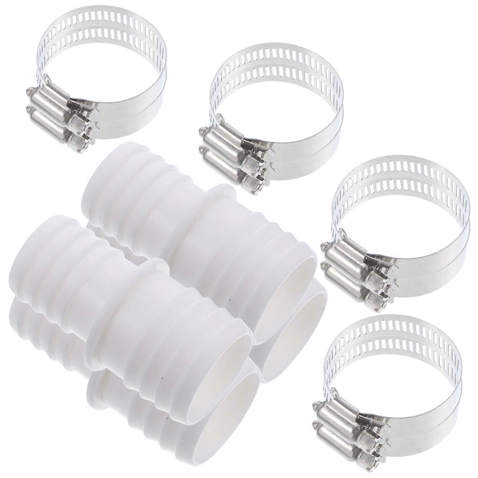 Pool Hose Adapter 5Sets for Pool Use with Stainless Steel ABS Material