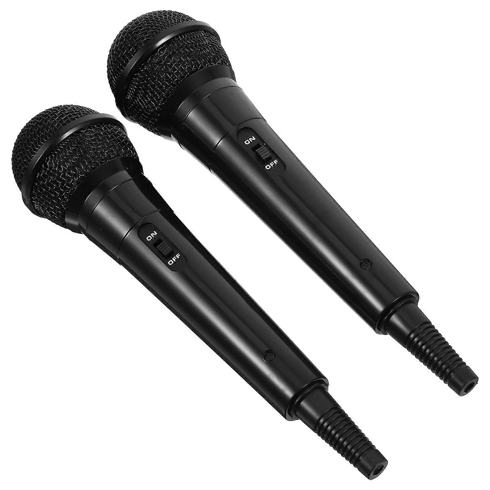 Plastic Microphone Kids Simulation Play Microphone for Role Play 8Pcs