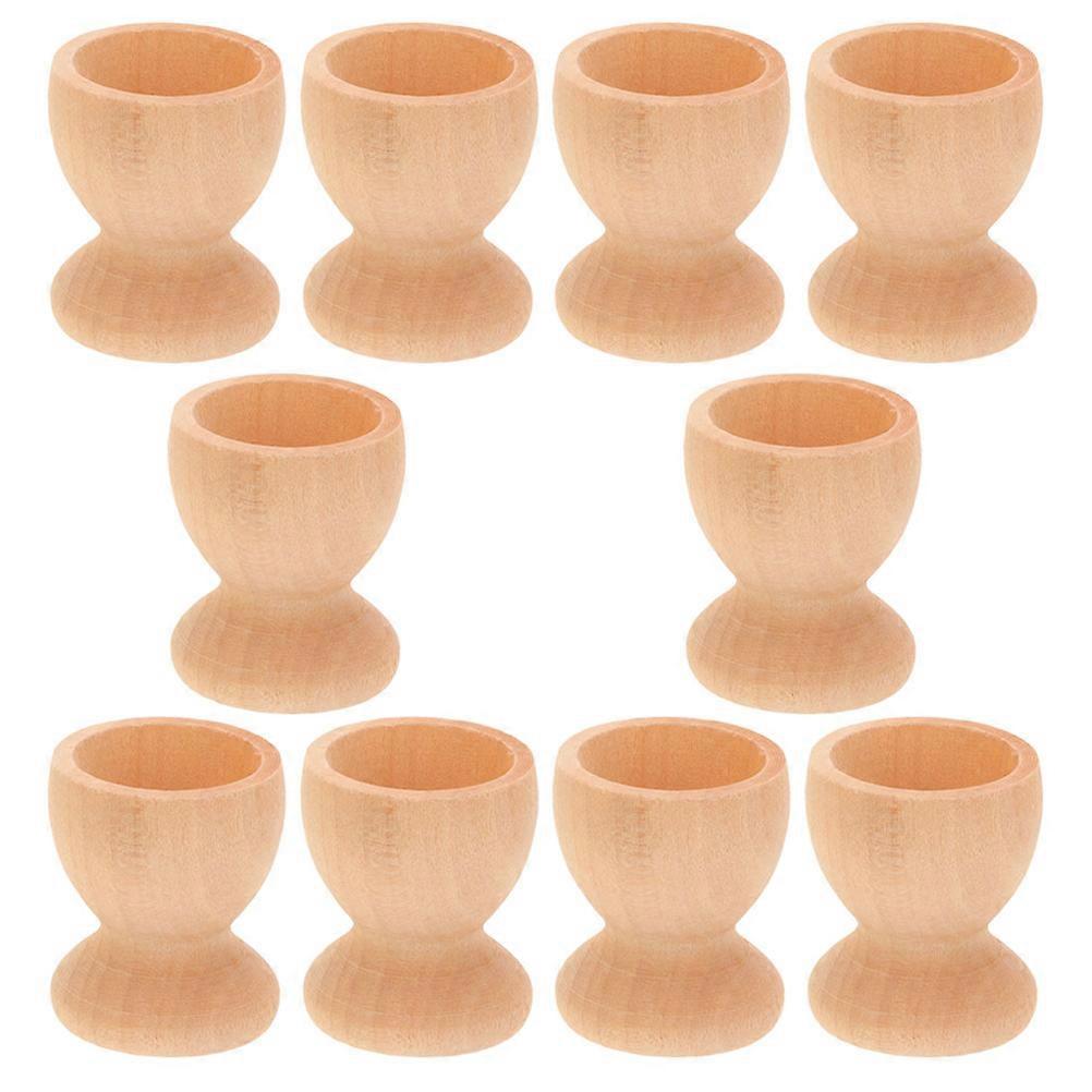 DIY Wooden Egg Cup Holder for Easter Decoration 50Pcs Egg Stands