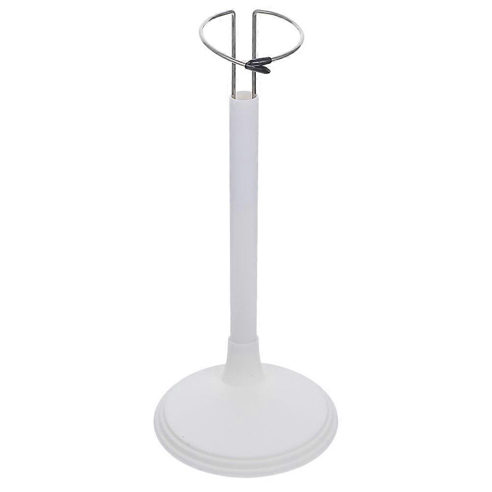 Decorative Mini Dollhouse Display Stand For Dolls In White Color With Flat Bottom Design Height Adjustable 30cm-38cm 1Pcs