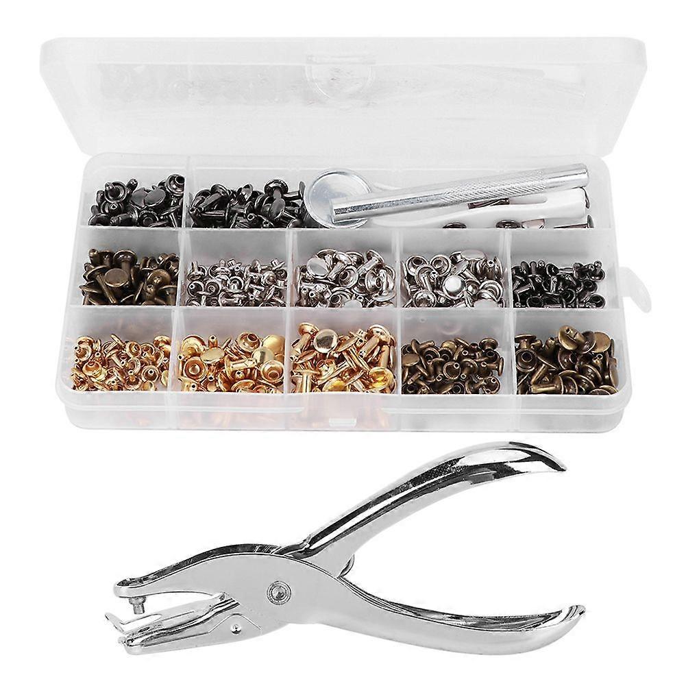 240Sets DoubleSided Rivet Plier Installation Tool Kit for Belts Windbreakers Jackets Backpacks DIY Crafts