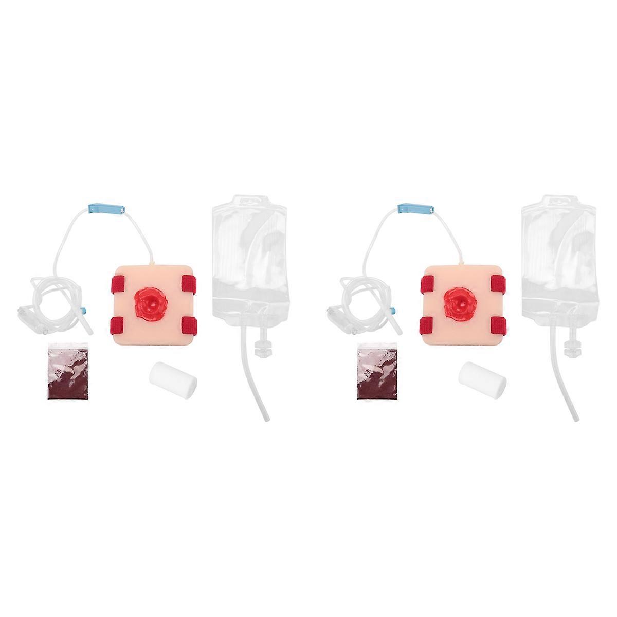 2X Wound Simulation Wound Hemostasis Bandage Skin Wound Model Trauma Simulated Wound Practice Module