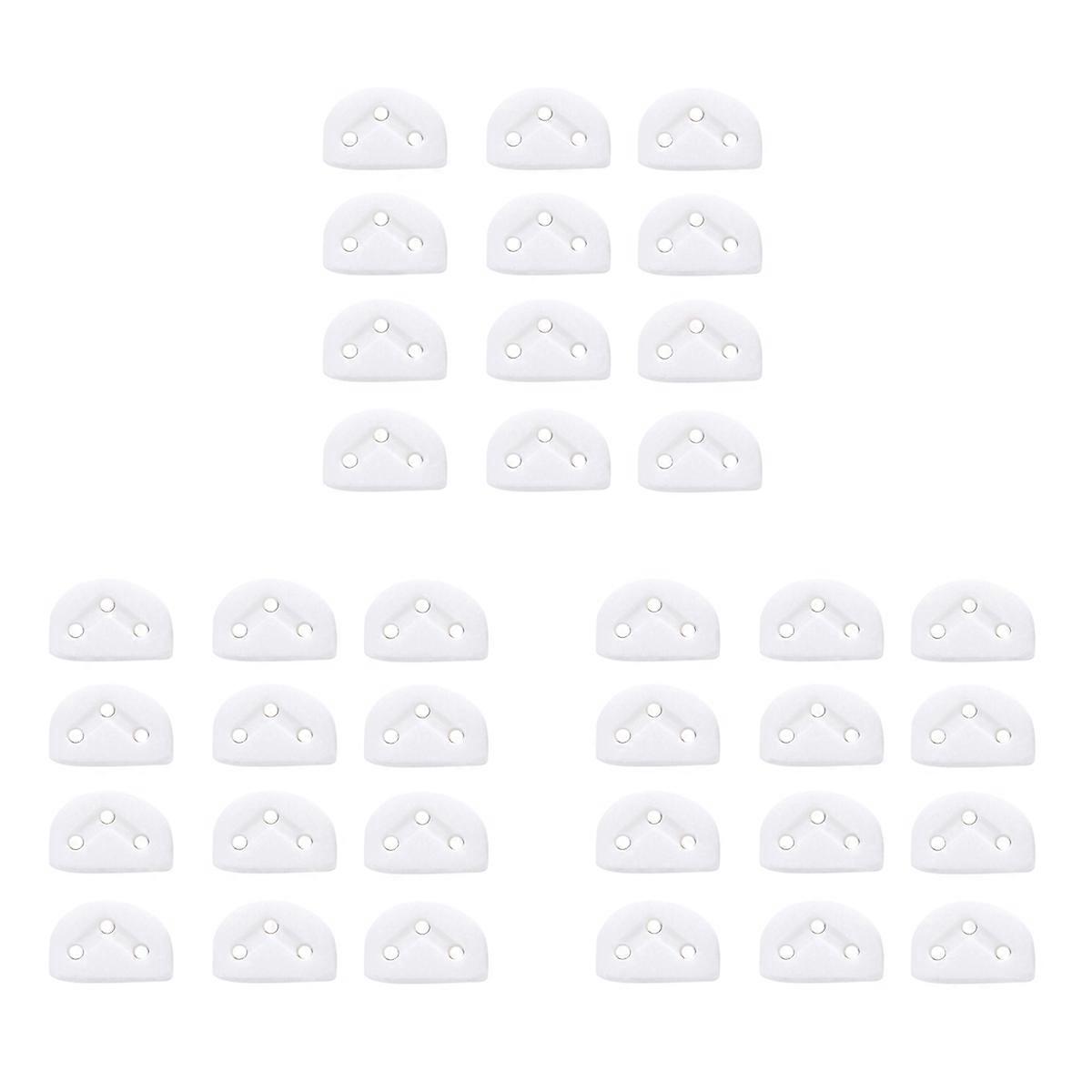 12Pcs Classical Guitar Rollers String Locks Nut Block Clamp, White