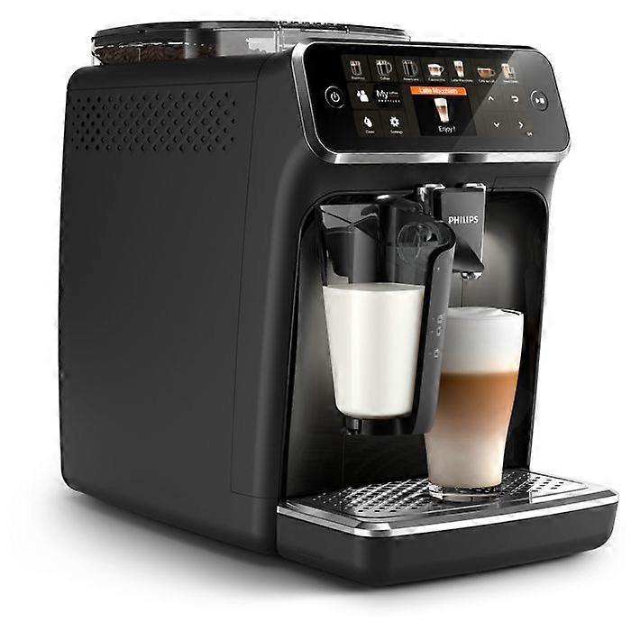 Philips 5400 Series Automatic Espresso Machine, LatteGo Milk System, Touch Screen, Black (EP5441/50)