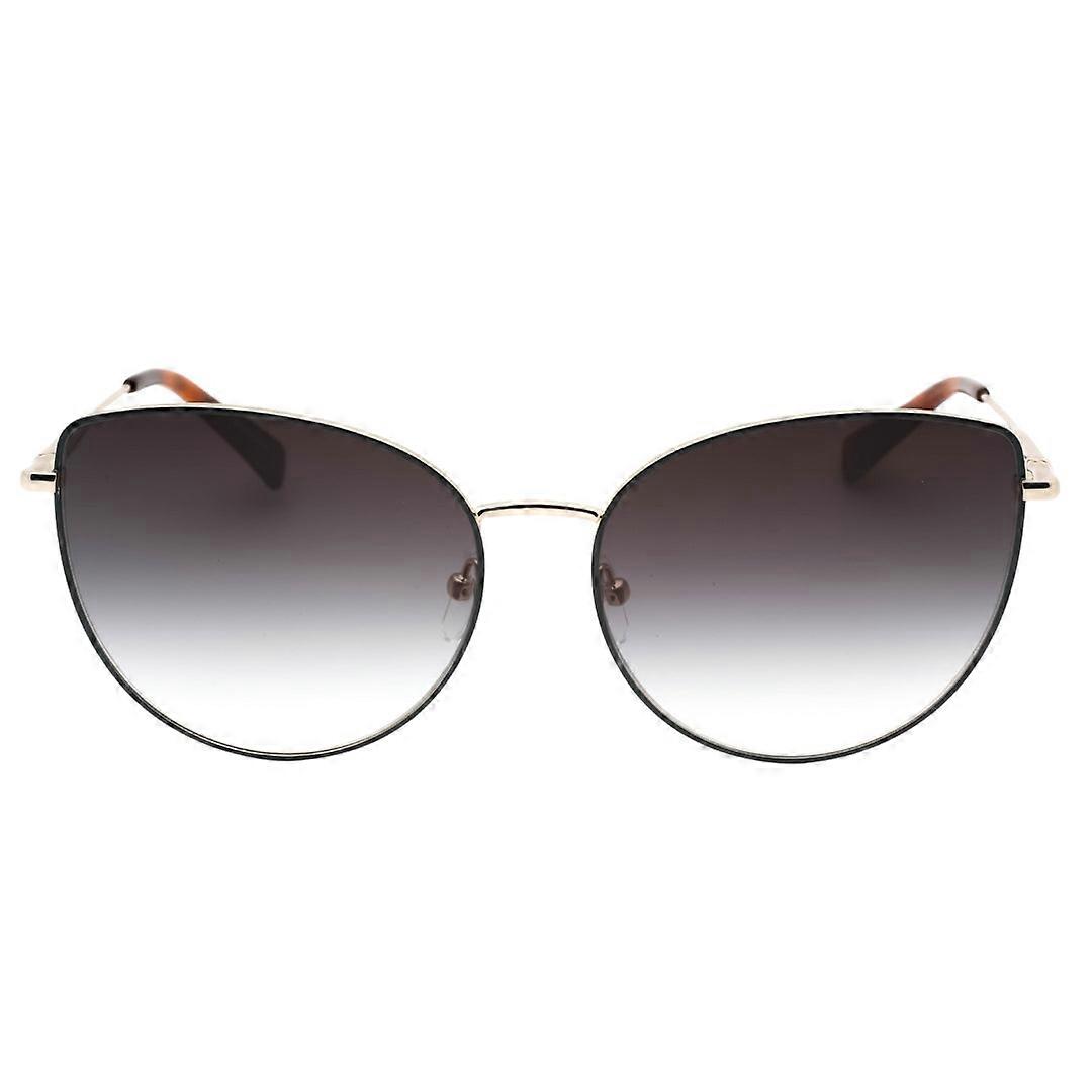 Longchamp Grey Gradient Lensed Gold Sunglasses