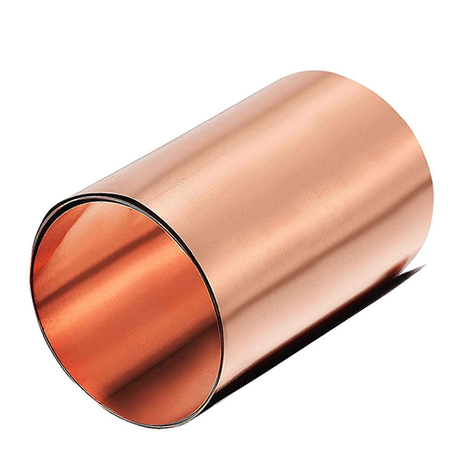 Copper Foil T2 Copper Roll 0.08mm Thickness 300x1000mm Pure Copper Sheet For Mechanical Machining Mould Making