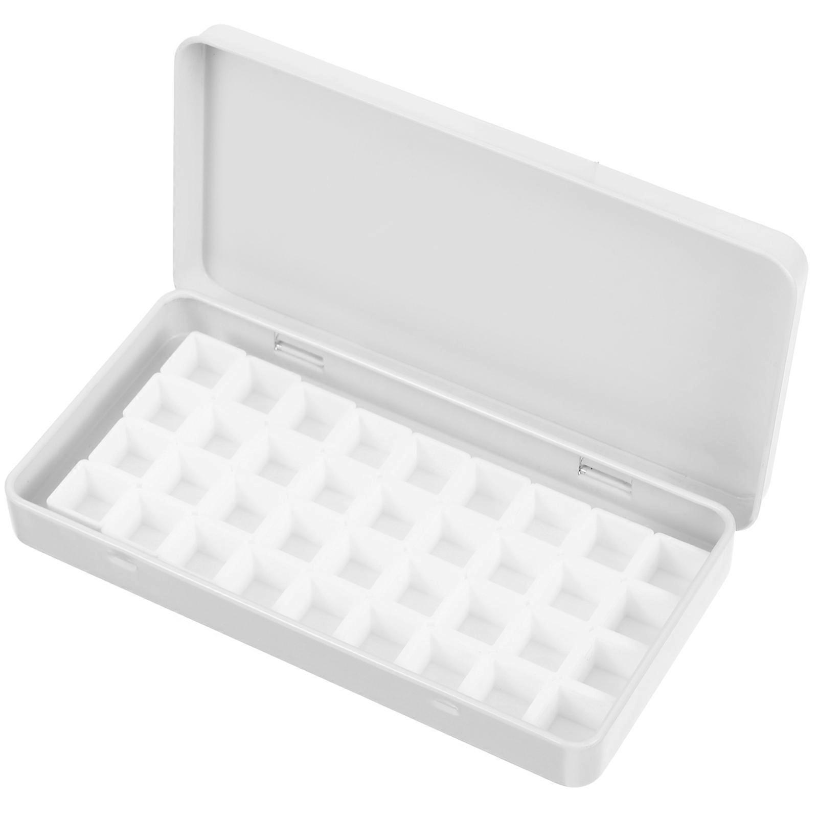 Boîte de mélange de pigments rectangulaire pour enfants et professionnels 12,20 x 6,30 x 2,20 cm, mélange de couleurs pratique, 5 ensembles