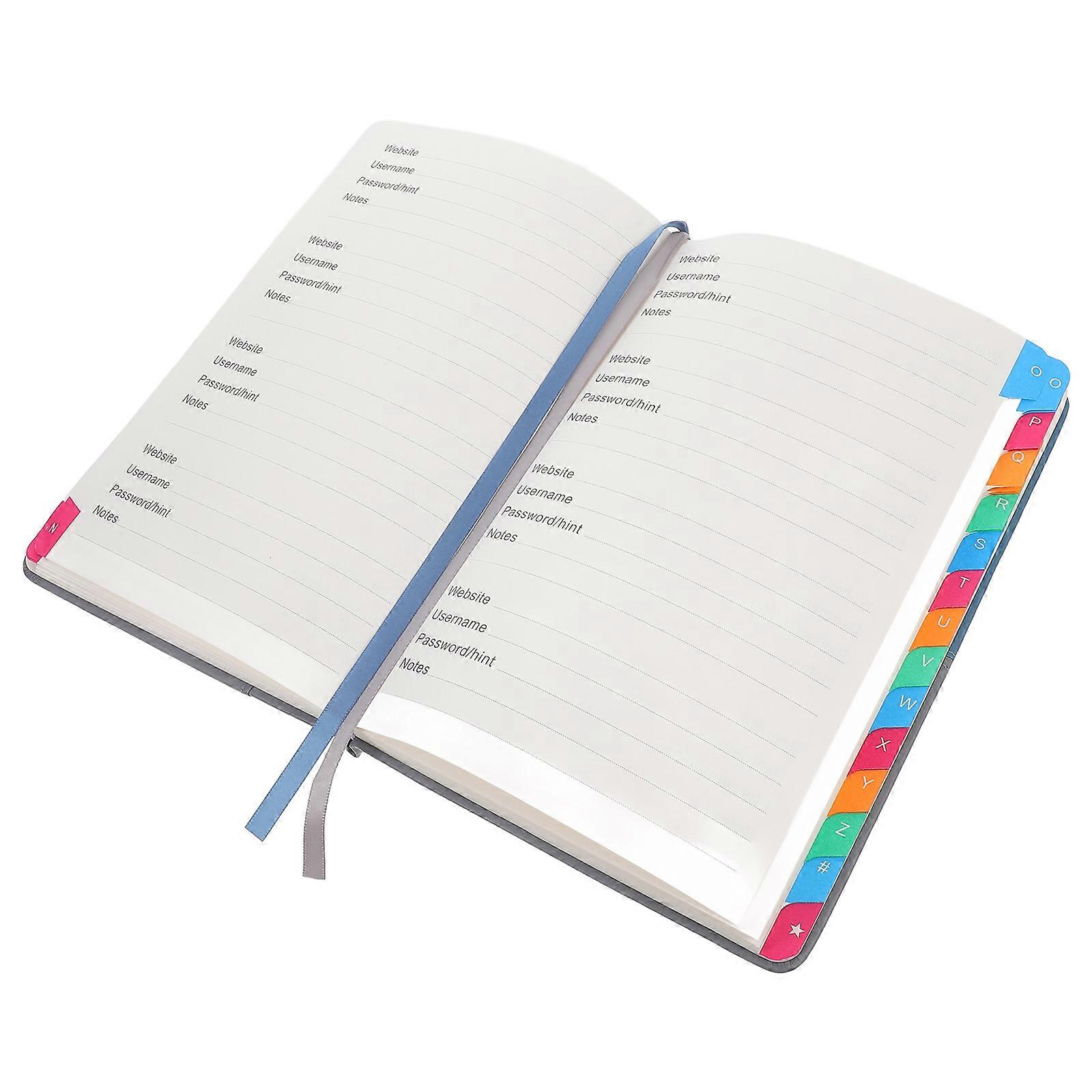Password Notepad Portable Password Organizer with Alphabetical Tabs 3Pcs