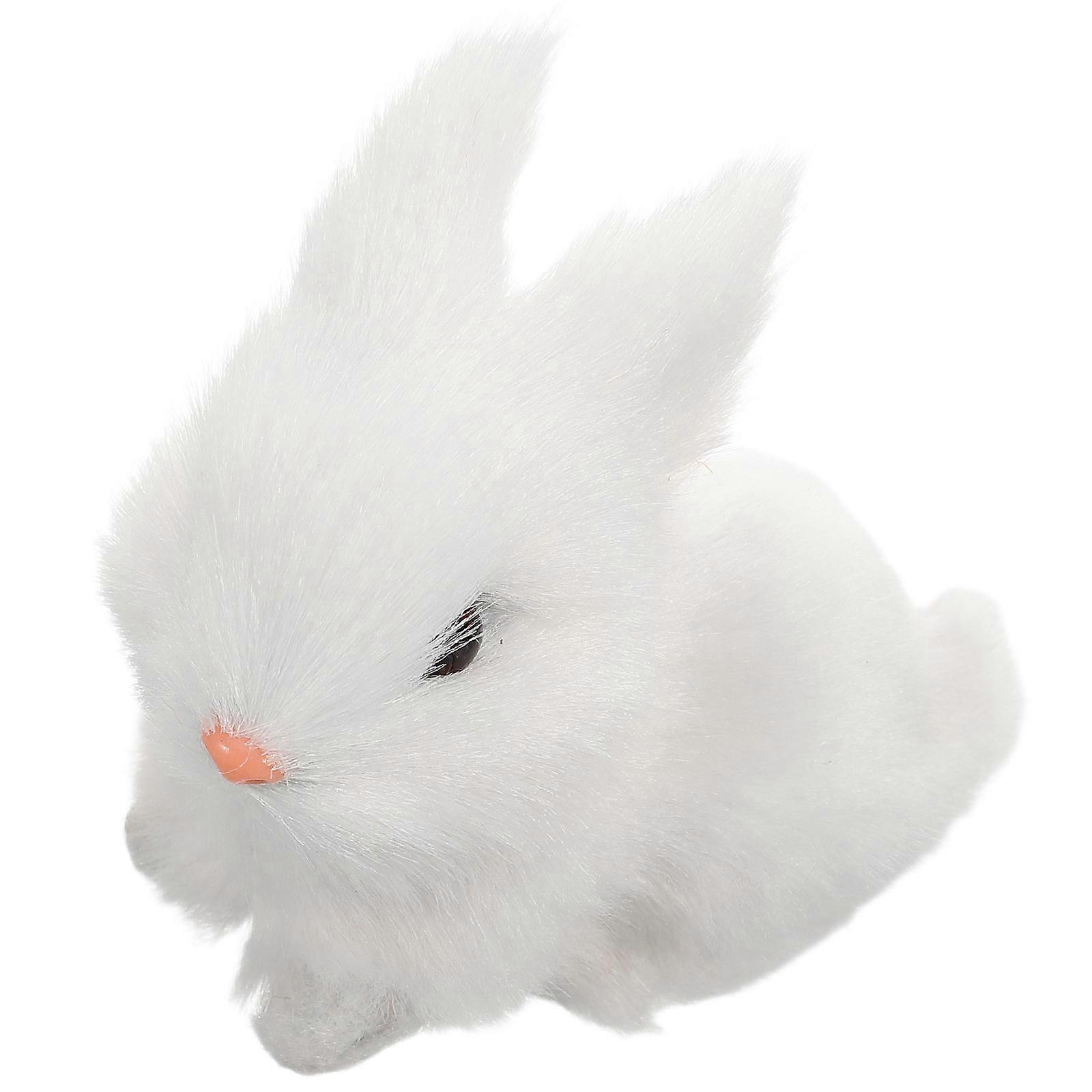 Bunny Plush 2Pcs Realistic Easter Rabbit Toy for Decoration and Home Use