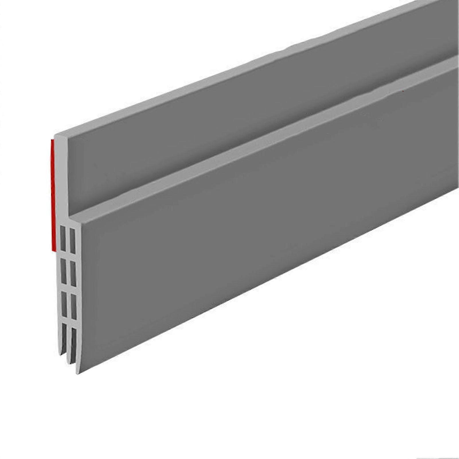 2Pcs 1M Door Bottom Sealing Strip Adhesive TPE Under-Door Sweep Weather Stripping Light Noise Dust Blocking Windproof Door Stopper Door Bottom Gap Fil