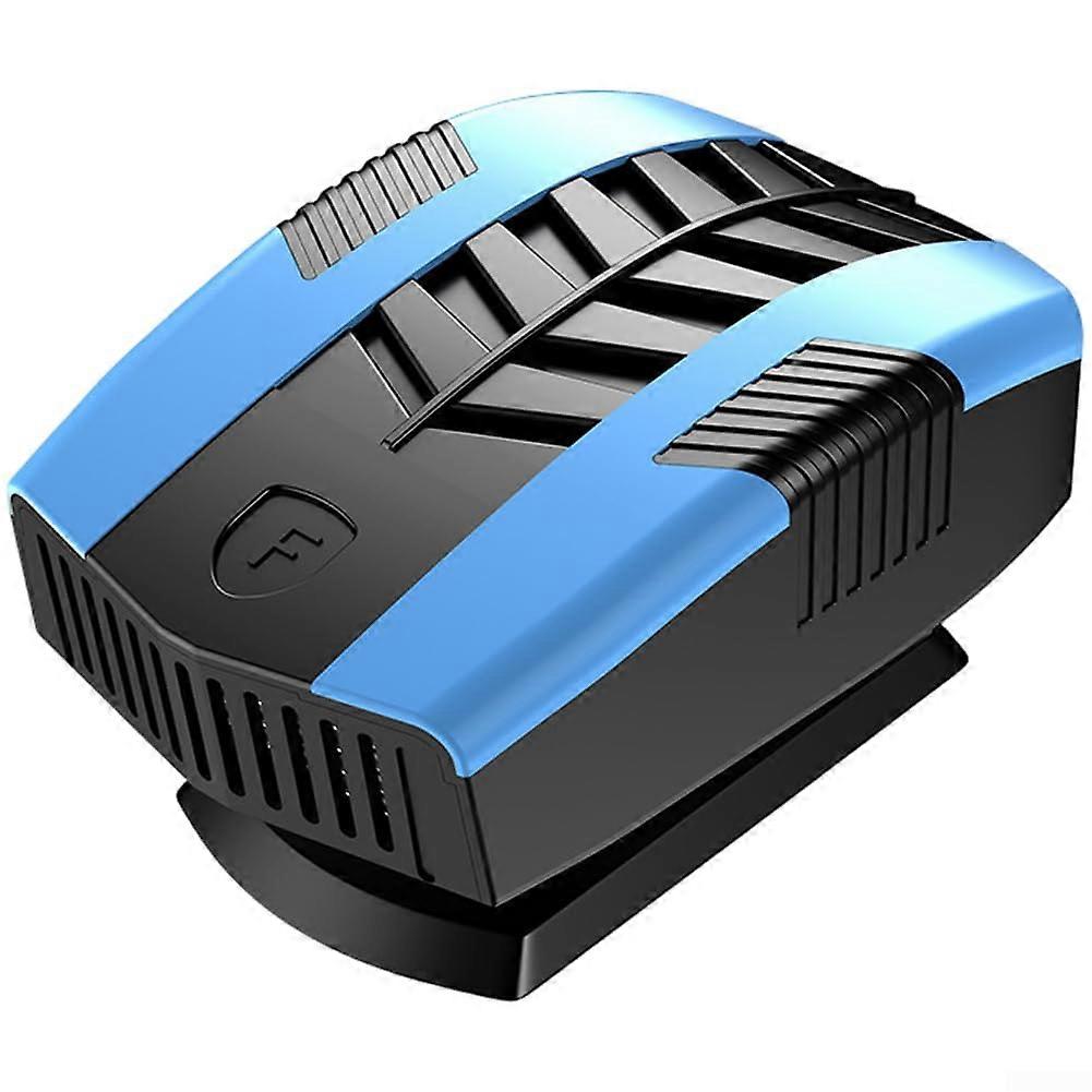 12V Vehicle Heater 1800W PTC, Dual Temp Control, 360 Degree Adjustable Vents For Windshield Heating, Black Blue