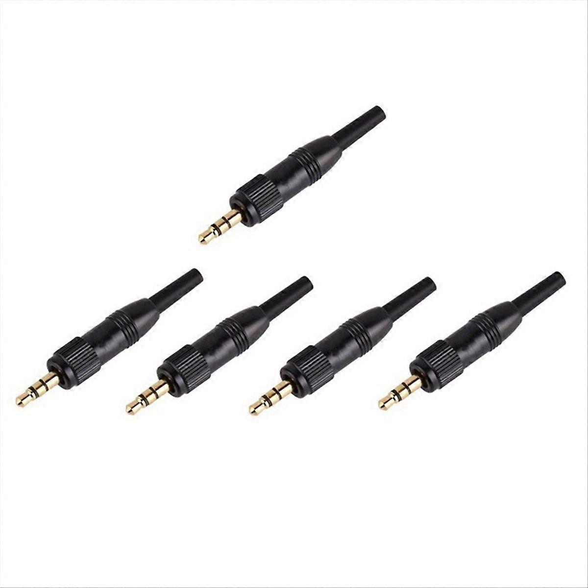 3.5mm Plug Stereo Screw Locking Audio Lock Connector for Sennheiser