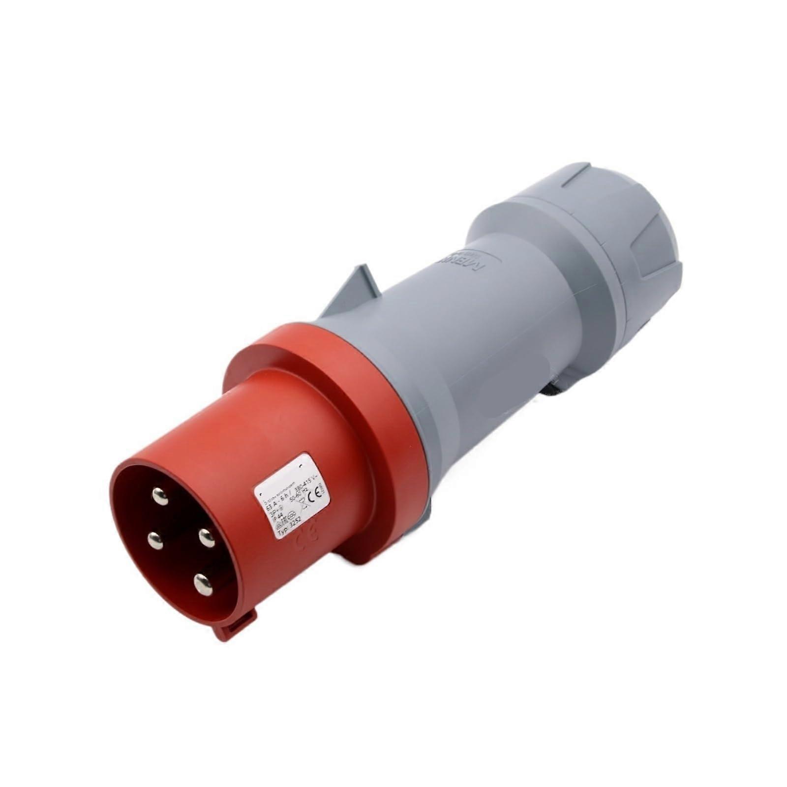 Industrial Plug IP44 400V 4P 63A, 4Pole Industrial Socket Connector, IP Rated