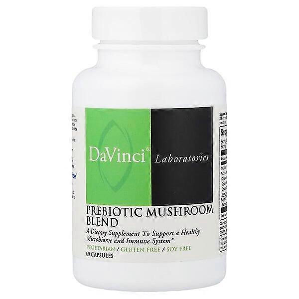 DaVinci Laboratories, Prebiotic Mushroom Blend, 60 Capsules