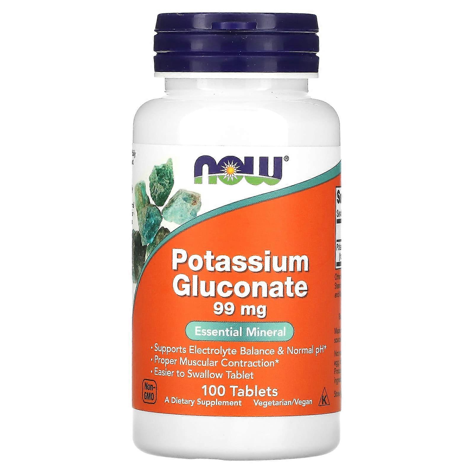 Potassium Gluconate, 99 mg, 100 Tablets