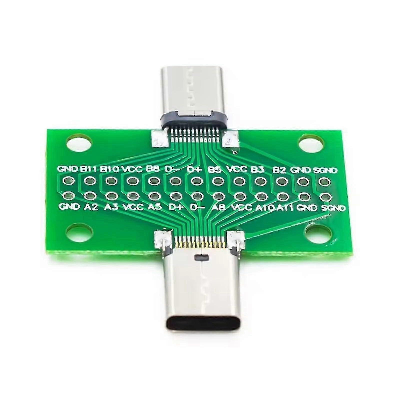 25-26 USB Type C 3.1 Interface Module 2x13pin to 2.54mm Connector for USB C Prototyping and Electronics Testing 1pc
