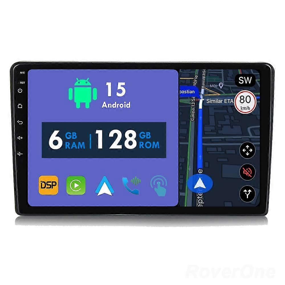 Car Radio 6G+128G CarPlay GPS Navigation Head Unit for Peugeot 308 T9 308S 2013 - 2017 Android Auto Bluetooth Stereo Touch Screen