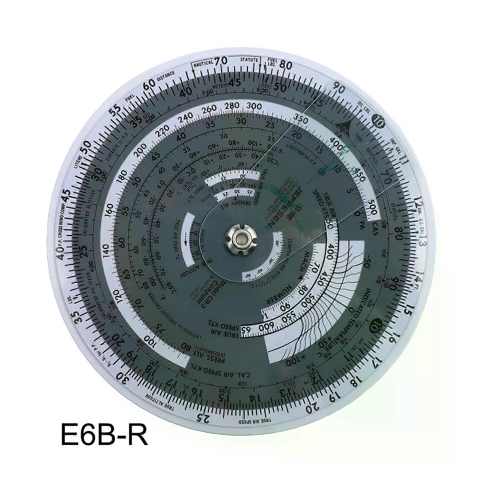 E6B-R E6B-R2 Circular Flight Computer Aviation Plotter Slide Rule For Aviation Flight Training Pilot Training