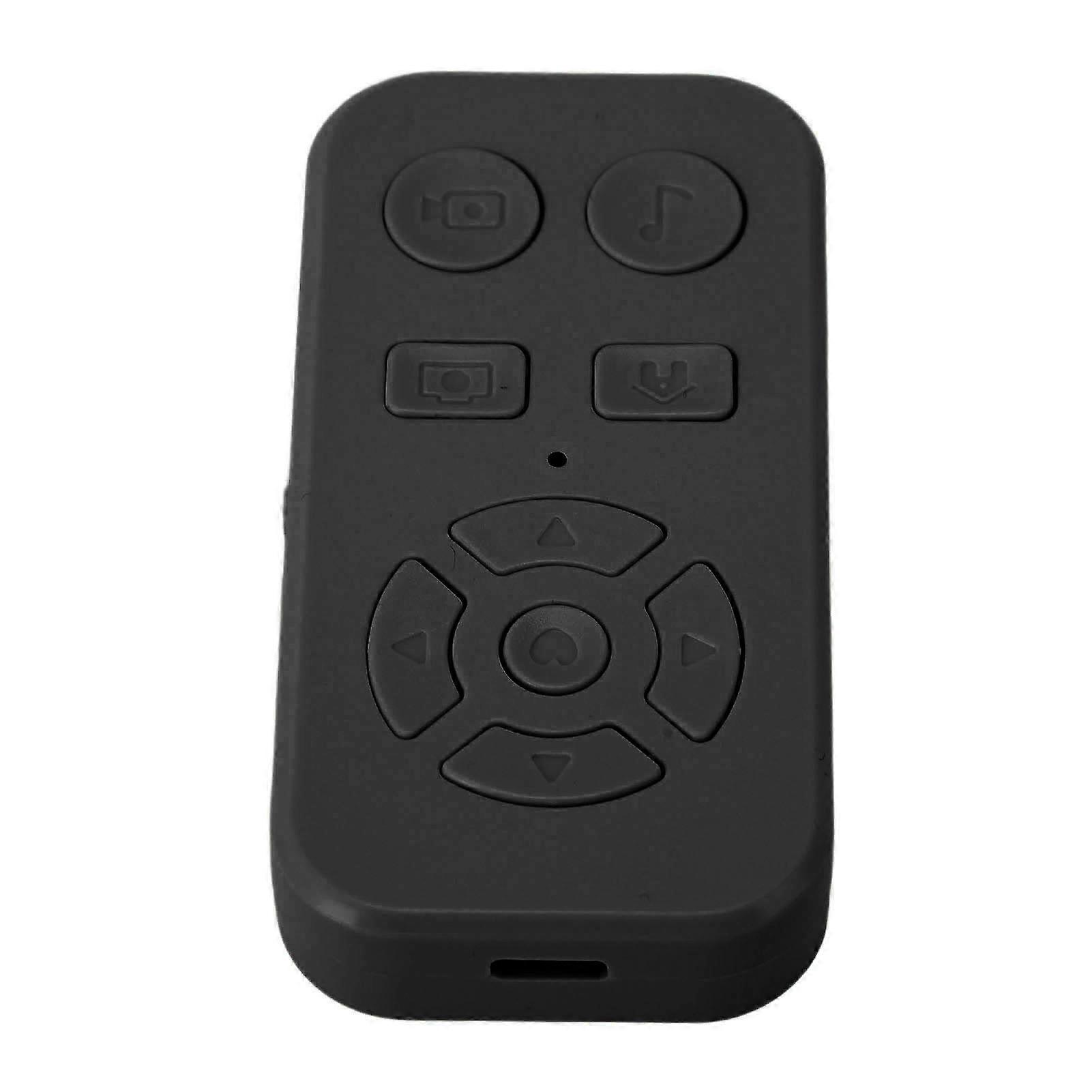 Phone Remote Control Bluetooth V4.2 Camera Shutter Video Recording Remote Page Turner for Android Smartphone Tablet Black 