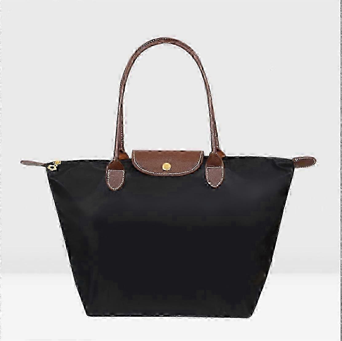 الكلاسيكية الصلبة اللون سيدة أكسفورد القماش حقيبة تسوق النايلون الكتف حقيبة يد قابلة للطي حقيبة تخزين المرأة للماء