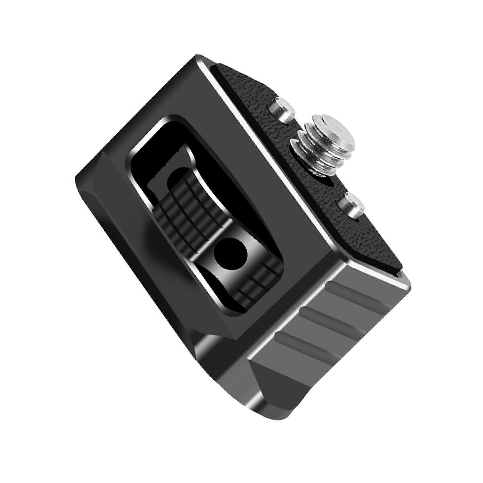 Anti Slip Adjustable 1/4 Expansion Adapter Retractable Locking Pin & 1/4-20 Screw Double Stabilization Camera Accessory Multicolor