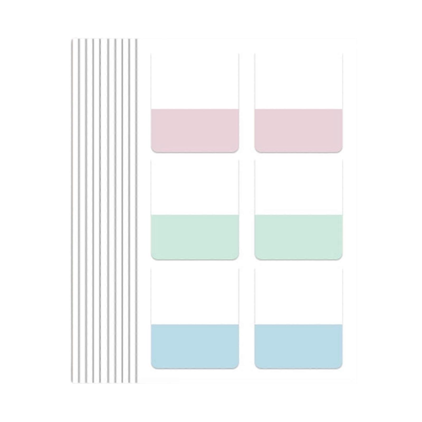 30/60/120Pcs Colored PET Label Repositionable Page Marker Writable Adhesive Note Labelling Sticker for Notebook Binder  Morandi medium size 