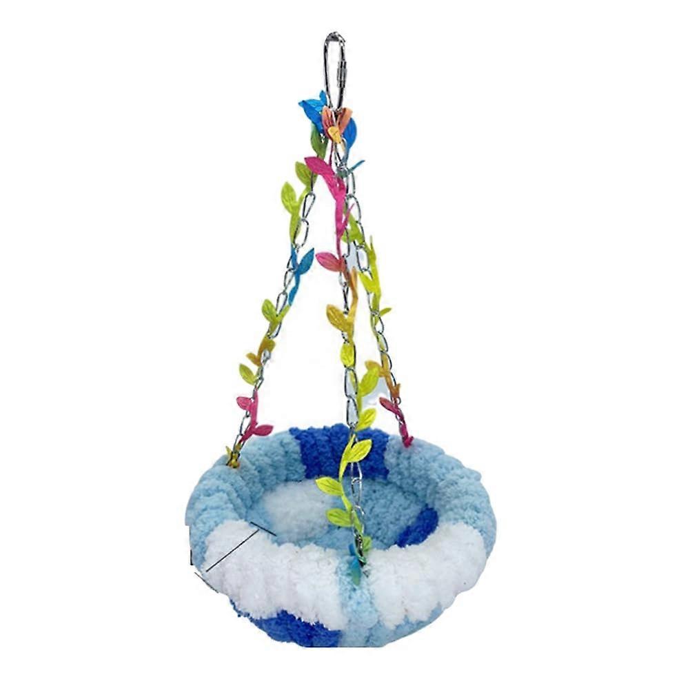Warm Plush Small Parrot's Nest Cradle Swing Bed, Suspended Sleeping Nest