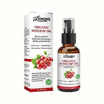 30ml Organic Rosehip Seed Oil Skin Repairing Facial Serum, Hydrating and Moisturizing Essence