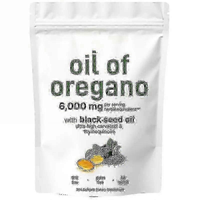 زيت الزعتر زيت الحبة السوداء 6000 مجم غذائية جل ومضغ أ