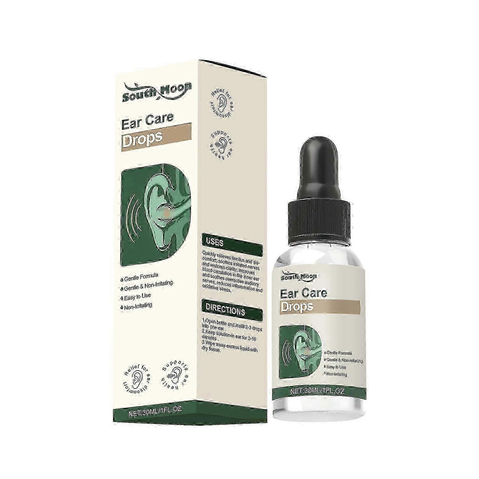 1-5X Ear Care Drops for Ringing Ears, Gentle Formula Ear Drop with Natural Botanical Extracts for Tinnitus Relief