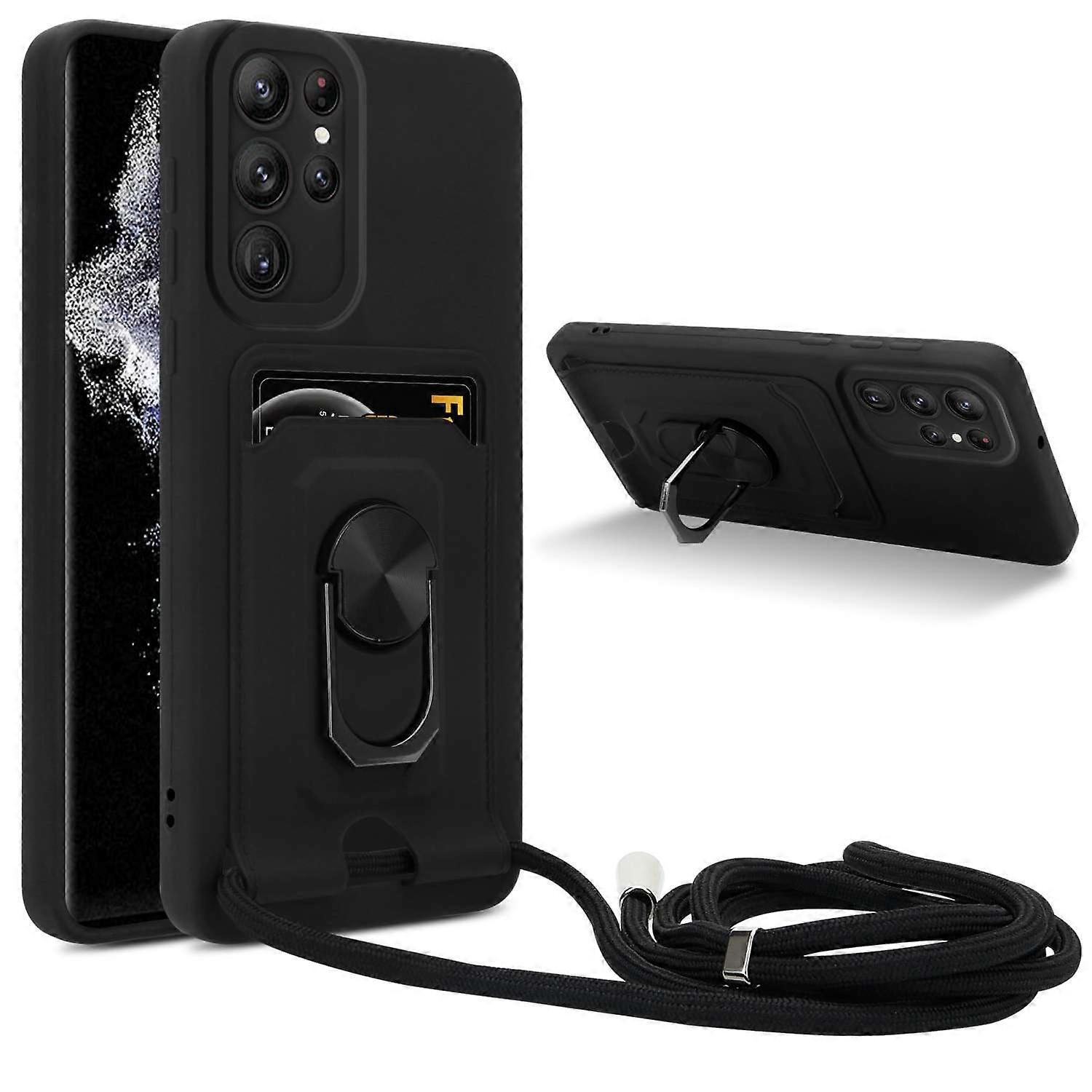 Θήκη Samsung Galaxy S22 ULTRA Προστατευτική θήκη με λειτουργία αλυσίδας και βάσης