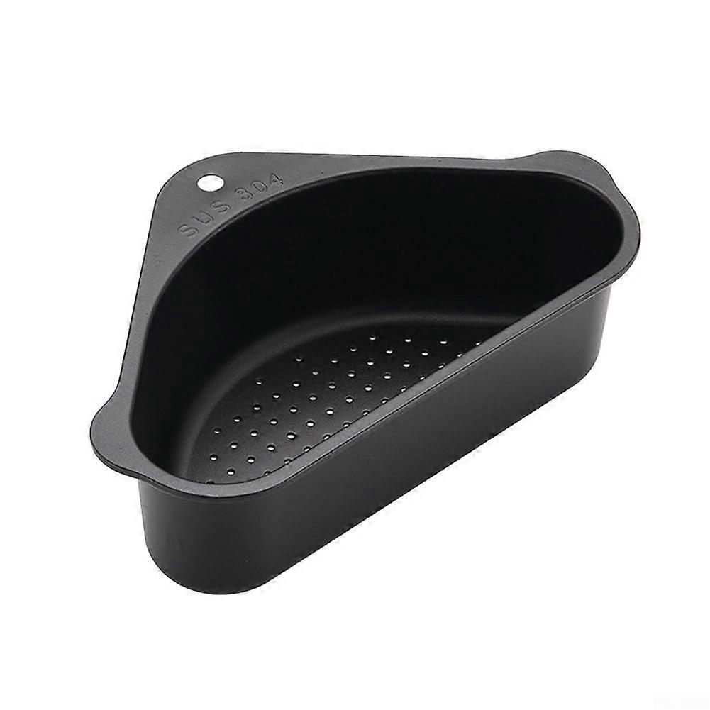 Triangular Drain Basket 304 Stainless Steel Construction, Black Finish, Kitchen Sink Compatible, Keenly Designed