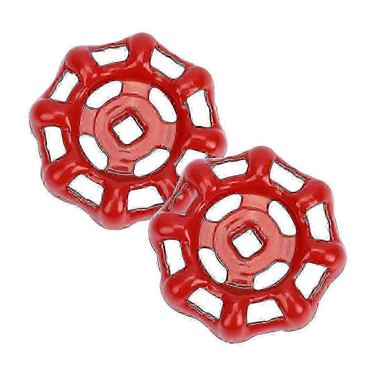 2 Pack Outside Faucet Handles Replacement Faucet Wheel Handle Stem Hole Hose Bib Handle Cast Iron Wa